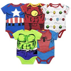 Marvel Avengers Onesies 5pk Newborn 