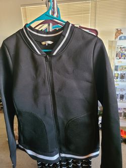 Black With White Jacket Size L