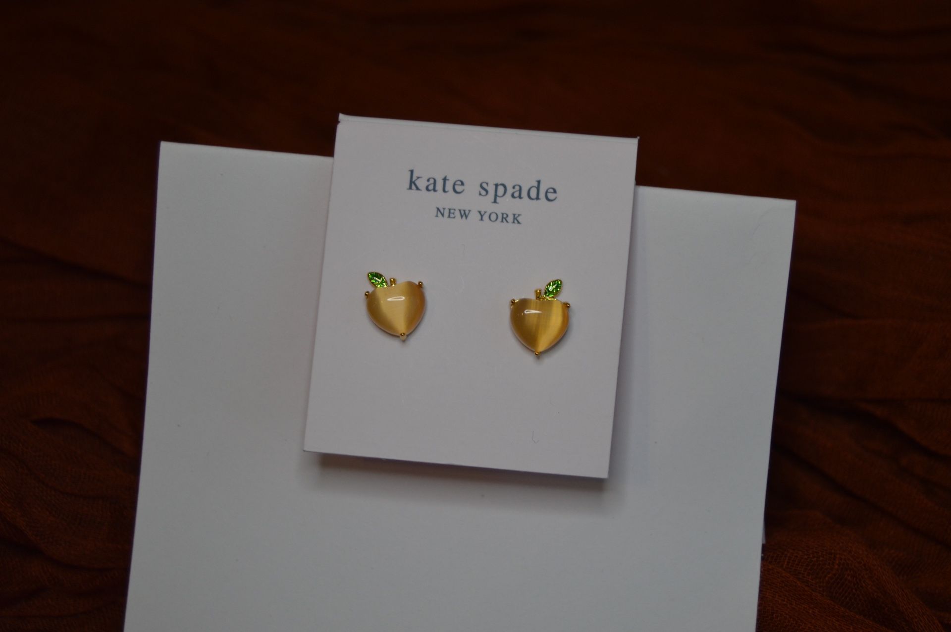 Kate Spade Fruit Salad Collection Peach Stud Earrings
