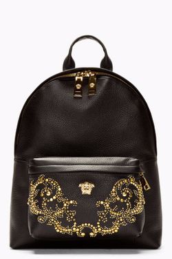 Versace gold studded backpack **RARE**