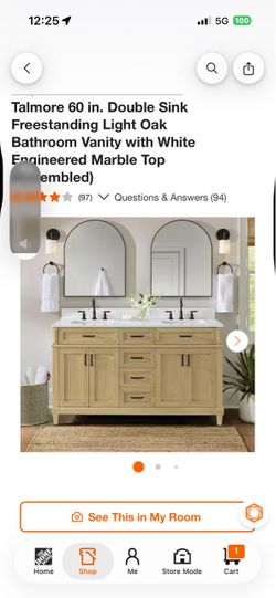 Brand New Bathroom Double Vanity - 60 inch