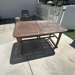 Outdoor Table With Extender 