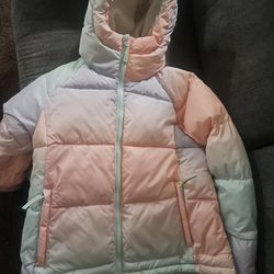 Girls Puffer Jacker Size LARGE 10/12