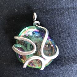 Wrapped Glass Pendant