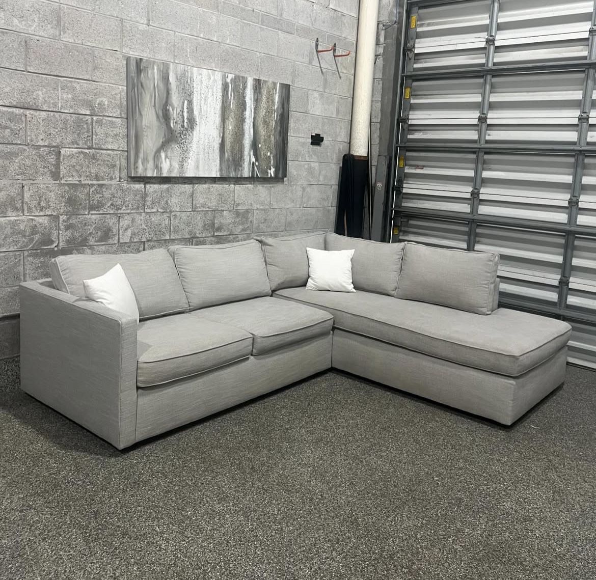 West Elm Gray Large Sectional