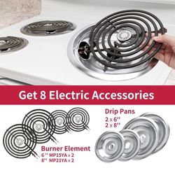 Electric Burner Replacements With Drip Pans