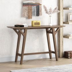 59"Modern Solid Wood (Walnut) Console Table [NEW IN BOX] ***Retails for $185