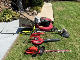 Lawn mower, blower, hedge trimmer and weed eater