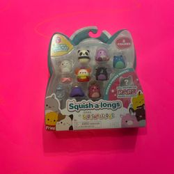 Squishmallows Squish-a-Longs Mini-Squish Figures  8-Pack - Wear & Share!