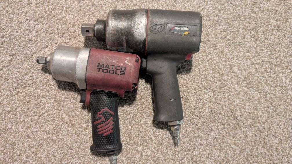 Pneumatic Impacts For Sale- 1/2" Matco ($80) . 1/2" Ingersoll Rand ($140) Both: ($200)