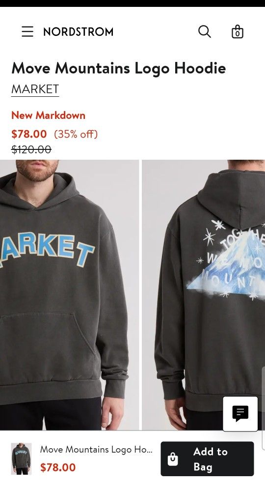 Market Hoodie Size LARGE $60