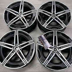 20 Inch Mercedes Wheels Genuine 20x8.5 et offset 33 5x112 OEM Factory Set (4)