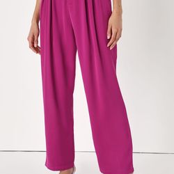 Trousers Fuchsia With Pockets Size Small