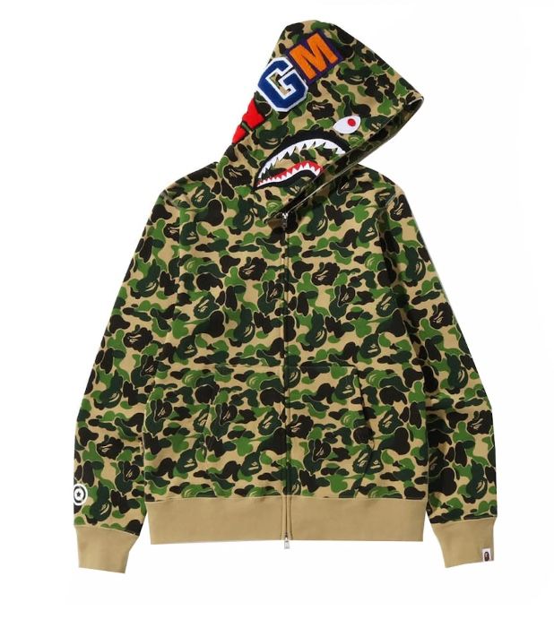 BAPE ABC camo Shark Full Zip Hoodie