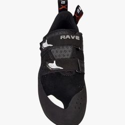 Climb X Rave Strap Climbing Shoe Size 4 Rave Granite(Grey)