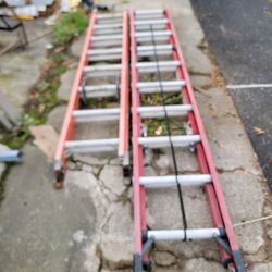 16 Ft And 20 Ft Werner Fiberglass Ladders