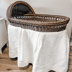 Pottery Barn Kids Rattan Bassinet & Pad Set by Pottery Barn Kids - Dwell