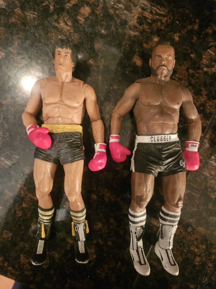 Rocky And Mr T Figurines