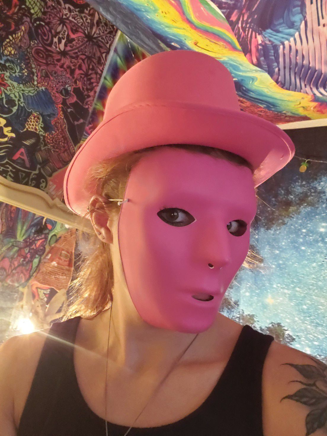 Pink Mask and Hat