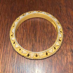 Gold Tones Bohemian Hand Made Bracelet Vintage 