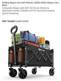 NEW FOLDING WAGON CART WITH WHEELS