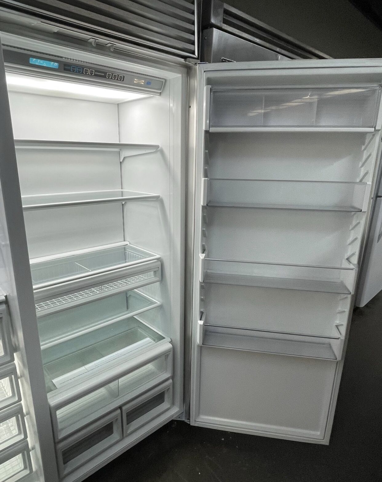Sub Zero 48” Stainless Steel Built In Side By Side Refrigerator