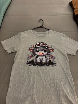 Hot Mess Highland Cow Graphic T-Shirt