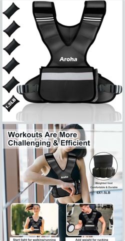 Aroha Adjustable Weight Vest weighs