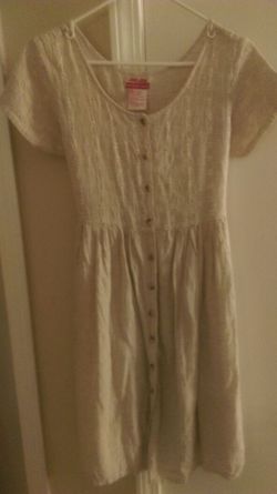 Maternity top/dress pale beige size small