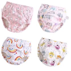 Toddler Potty Training Pants 4 Pack,Cotton Training Underwear Size 2T,3T,4T,Waterproof