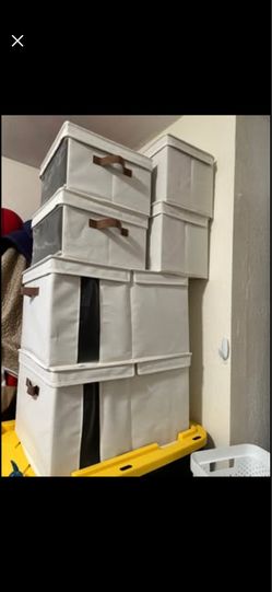 10 storage containers with side view