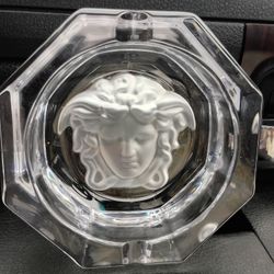 Versace Crystal Ashtray Medusa Rosenthal