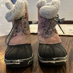 Girls Pink Snow Boots 