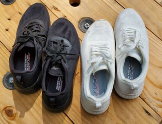 Skechers Bobs Memory Foam Sneakers – 2 Pairs (Size 10)