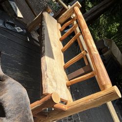 Hand Crafted Wood Bench