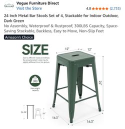 Green Bar Stool - 7 available - $25 each
