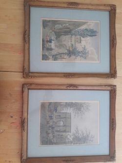 Felix Benoist framed lithograph prints