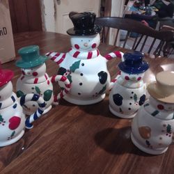 5 Piece Snowman Entertainment Set, Temp-Tations Traditions