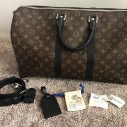 Louis Vuitton Monogram Keepall Bandouliere Duffel