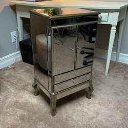 Glass Mirror Jewelry Box