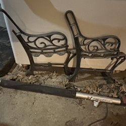 Antique  Cast Iron Bench Frame 
