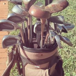 Golf bag  With Assorted Clubs