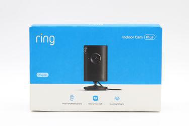 Ring Indoor Cam Plus 2K Plug-In Security Camera Black New in Box 2025