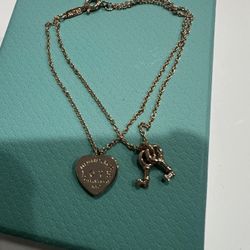 Rose Gold  over 925 Sterling Silver Heart  Bracelet