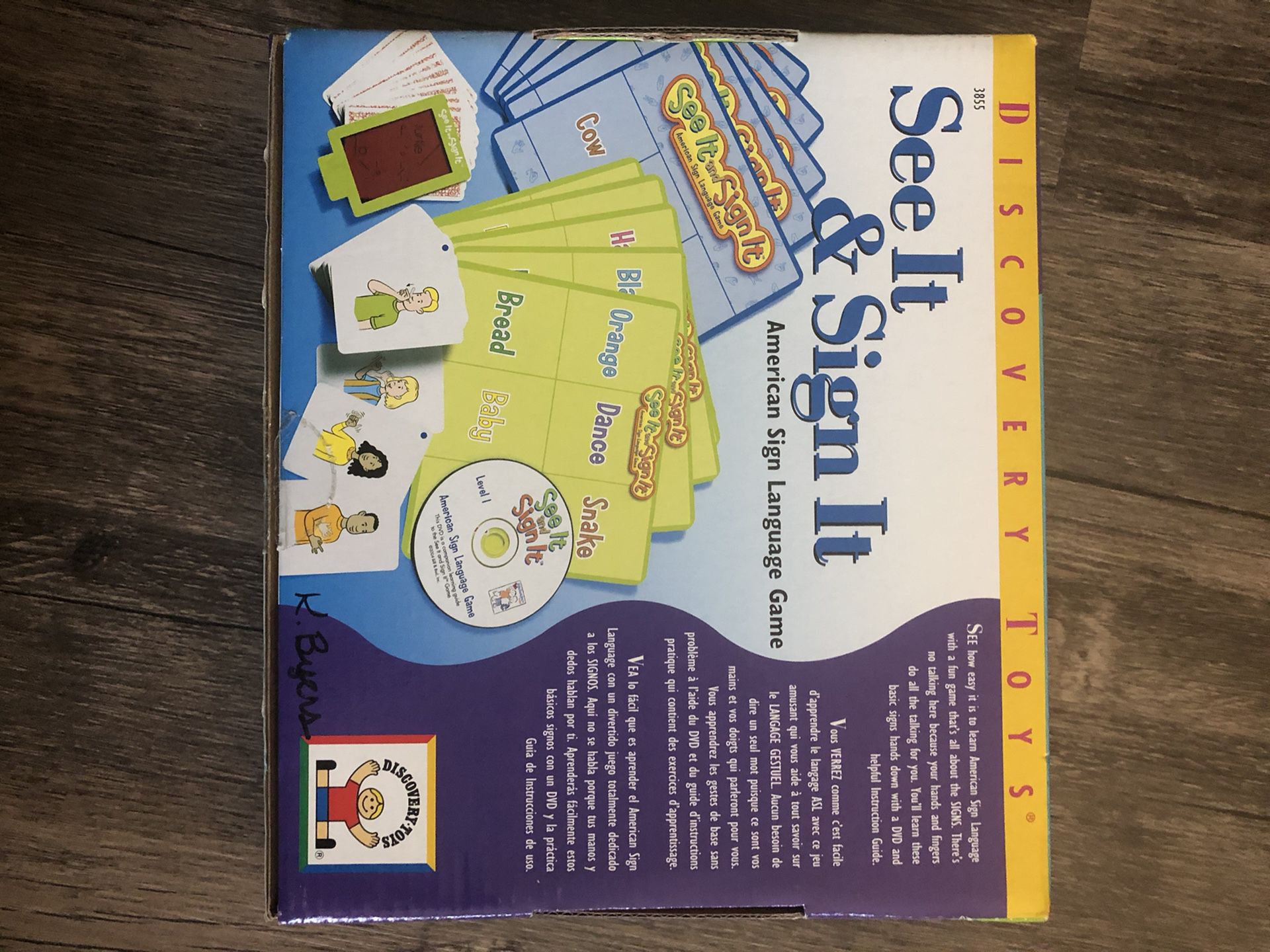 Discovery Toys, board game, Learning ASL