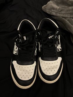 Black and White Low-Top Amiri Sneakers