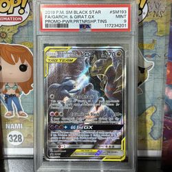 Garchomp And Giratina GX Sun And Moon Pokemon Promo PSA 9