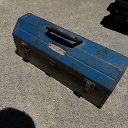 Vintage Craftsman Tool Box Full Of Sockets