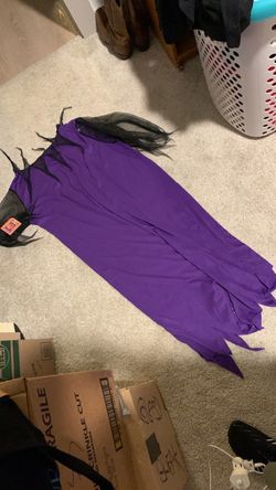 Purple and Black Halloween Witch Costume