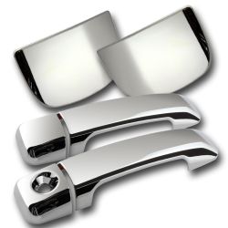 For 2007-2017 Toyota Tundra 2DR/Coupe Chrome Adhesive Door Handle Cover Cap 6Pcs -(2-DHC-1224